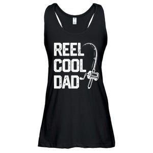 Men Reel Cool Dad Fishing Daddy Fathers Day Gift Ladies Essential Flowy Tank