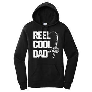 Men Reel Cool Dad Fishing Daddy Fathers Day Gift Women's Pullover Hoodie