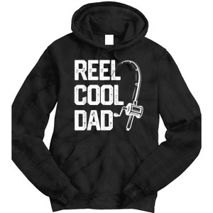 Men Reel Cool Dad Fishing Daddy Fathers Day Gift Tie Dye Hoodie