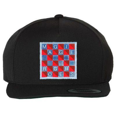M.A.G.G.I.E Rogers Checkmate Wool Snapback Cap