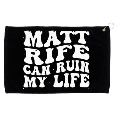 Matt Rife Can Ruin My Life Funny Wavy Retro Grommeted Golf Towel