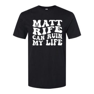 Matt Rife Can Ruin My Life Funny Wavy Retro Softstyle® CVC T-Shirt