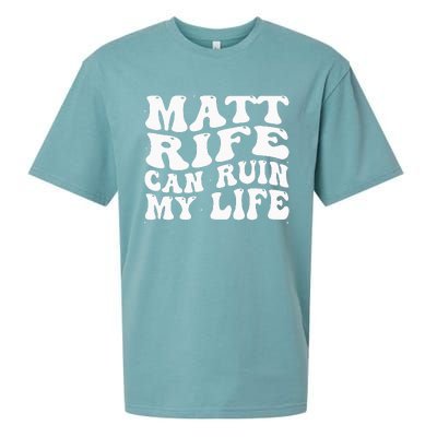 Matt Rife Can Ruin My Life Funny Wavy Retro Sueded Cloud Jersey T-Shirt