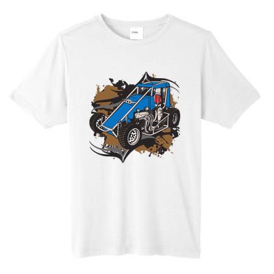 Midget Race Car Dirt Track Racing Tall Fusion ChromaSoft Performance T-Shirt