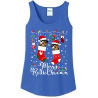 Merry Rottie Christmas Rottweiler Xmas Party Rottweiler Cool Gift Ladies Essential Tank