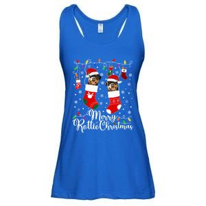 Merry Rottie Christmas Rottweiler Xmas Party Rottweiler Cool Gift Ladies Essential Flowy Tank