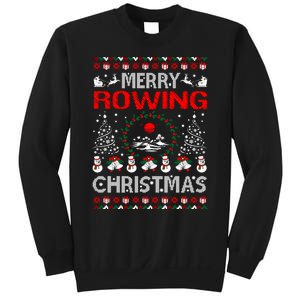 Merry Rowing Christmas Ugly Sweater Outdoors Sweatshirt