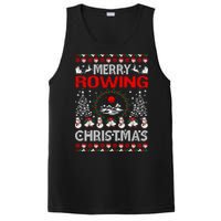 Merry Rowing Christmas Ugly Sweater Outdoors PosiCharge Competitor Tank