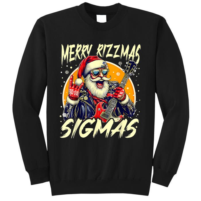 Merry Rizzmas Christmas Rizz Cool Santa Sunglasses Xmas Sweatshirt