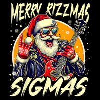 Merry Rizzmas Christmas Rizz Cool Santa Sunglasses Xmas City Backpack
