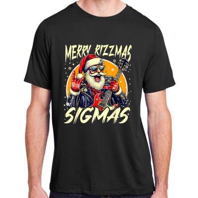 Merry Rizzmas Christmas Rizz Cool Santa Sunglasses Xmas Adult ChromaSoft Performance T-Shirt