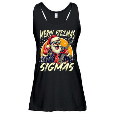 Merry Rizzmas Christmas Rizz Cool Santa Sunglasses Xmas Ladies Essential Flowy Tank
