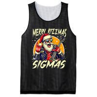 Merry Rizzmas Christmas Rizz Cool Santa Sunglasses Xmas Mesh Reversible Basketball Jersey Tank