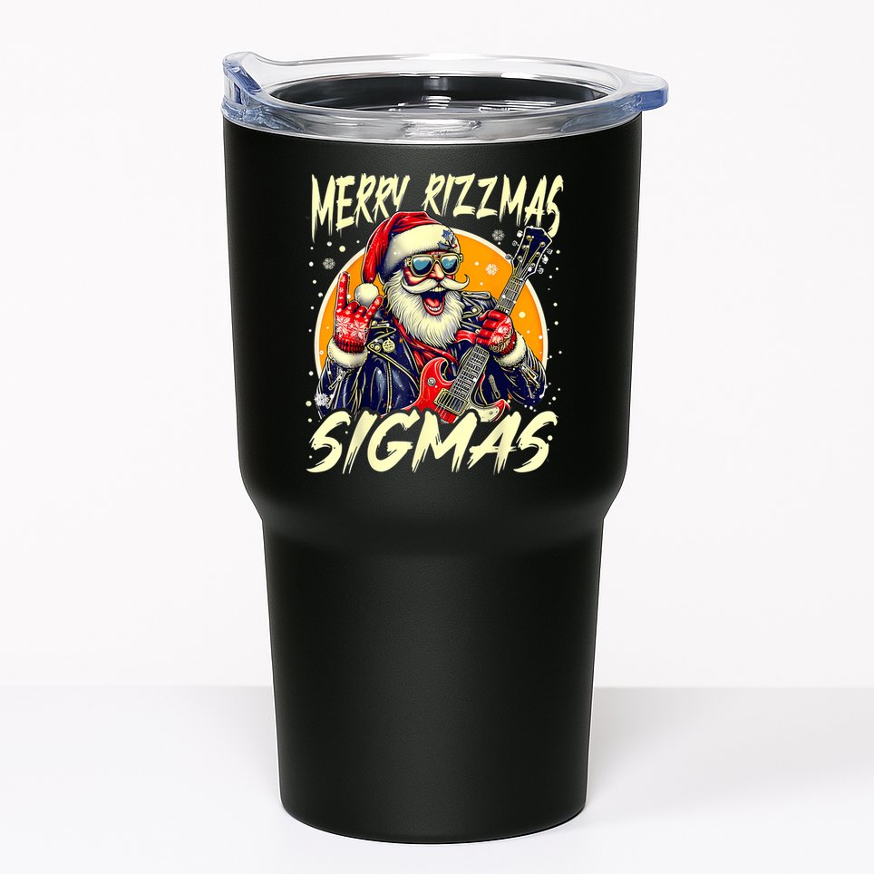 Merry Rizzmas Christmas Rizz Cool Santa Sunglasses Xmas Tumbler