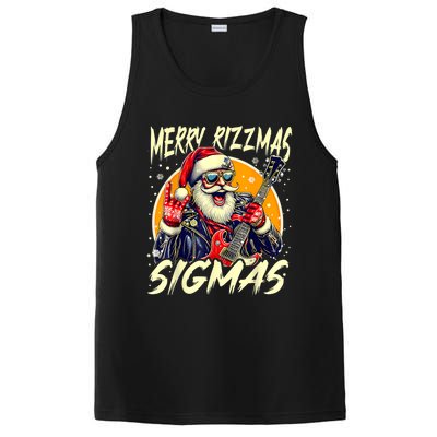 Merry Rizzmas Christmas Rizz Cool Santa Sunglasses Xmas PosiCharge Competitor Tank