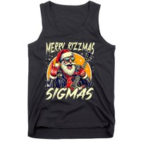 Merry Rizzmas Christmas Rizz Cool Santa Sunglasses Xmas Tank Top