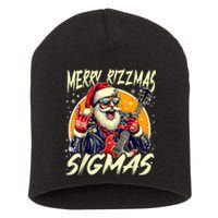 Merry Rizzmas Christmas Rizz Cool Santa Sunglasses Xmas Short Acrylic Beanie