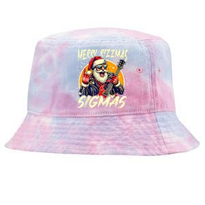 Merry Rizzmas Christmas Rizz Cool Santa Sunglasses Xmas Tie-Dyed Bucket Hat