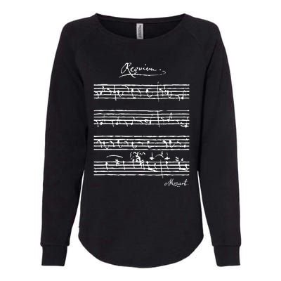 MozartS Requiem Classical Music Lover Womens California Wash Sweatshirt