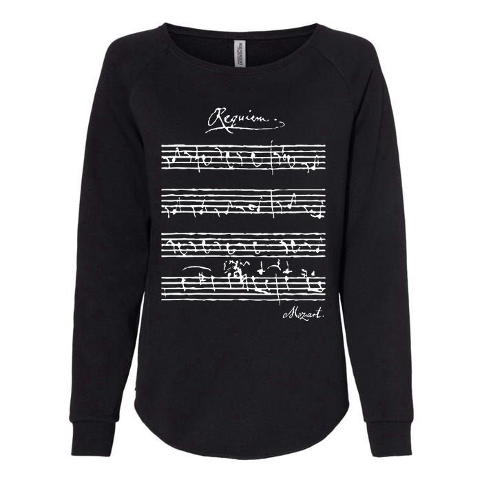 MozartS Requiem Classical Music Lover Womens California Wash Sweatshirt