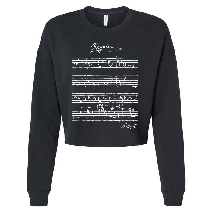 MozartS Requiem Classical Music Lover Cropped Pullover Crew