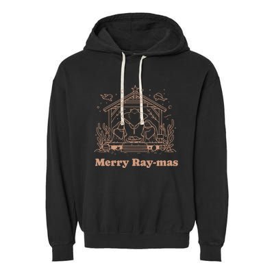 Merry Raymas Christmas Garment-Dyed Fleece Hoodie