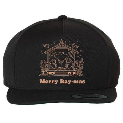 Merry Raymas Christmas Wool Snapback Cap