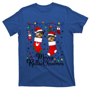 Merry Rottie Christmas Rottweiler Xmas Party Rottweiler Great Gift T-Shirt