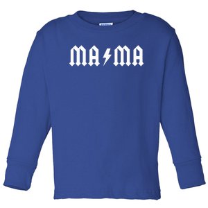 Mama Rocks Cool Lightning Toddler Long Sleeve Shirt