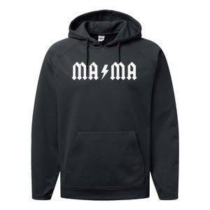 Mama Rocks Cool Lightning Performance Fleece Hoodie