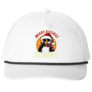 Merry Rizzmas Christmas Rizz Cool Peguin Sunglasses Sigmas Snapback Five-Panel Rope Hat