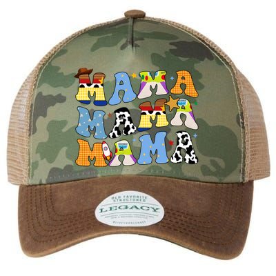 Mama Retro Character Cute Legacy Tie Dye Trucker Hat