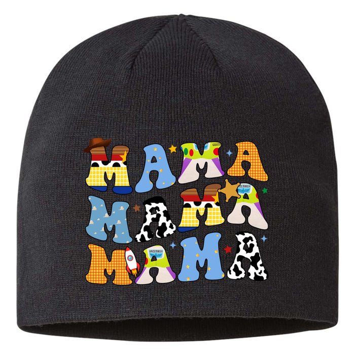 Mama Retro Character Cute Sustainable Beanie