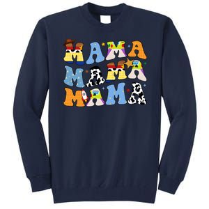 Mama Retro Character Cute Tall Sweatshirt