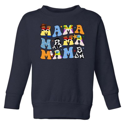 Mama Retro Character Cute Toddler Sweatshirt