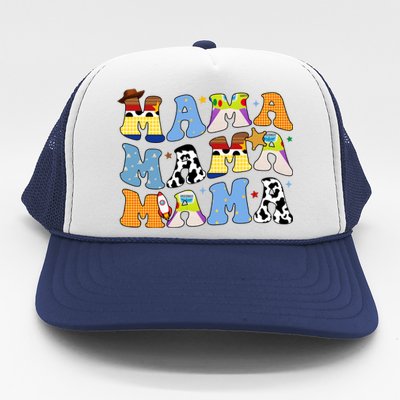 Mama Retro Character Cute Trucker Hat