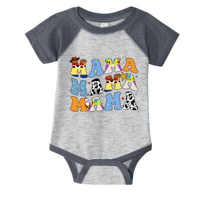 Mama Retro Character Cute Infant Baby Jersey Bodysuit