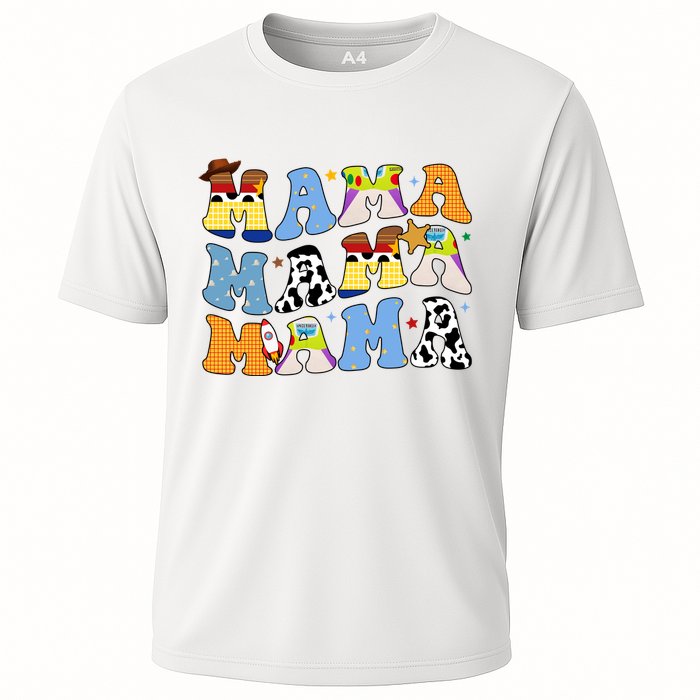Mama Retro Character Cute Performance Shirt