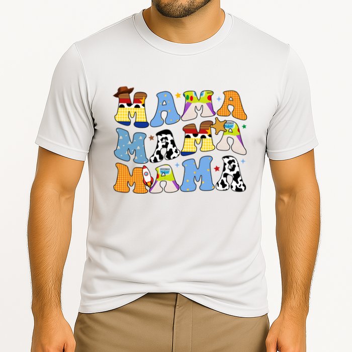 Mama Retro Character Cute Performance Shirt