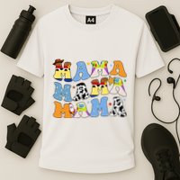 Mama Retro Character Cute Performance Shirt