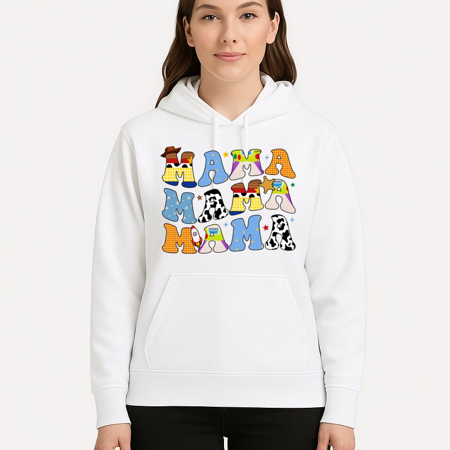Mama Retro Character Cute Hoodie