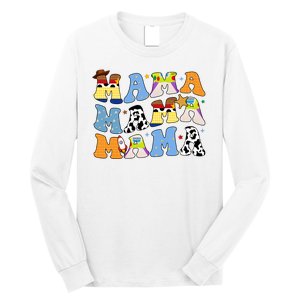 Mama Retro Character Cute Long Sleeve Shirt