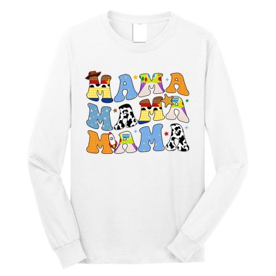 Mama Retro Character Cute Long Sleeve Shirt