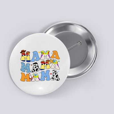 Mama Retro Character Cute Button