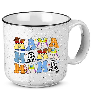 Mama Retro Character Cute 15oz Campfire Ceramic Mug