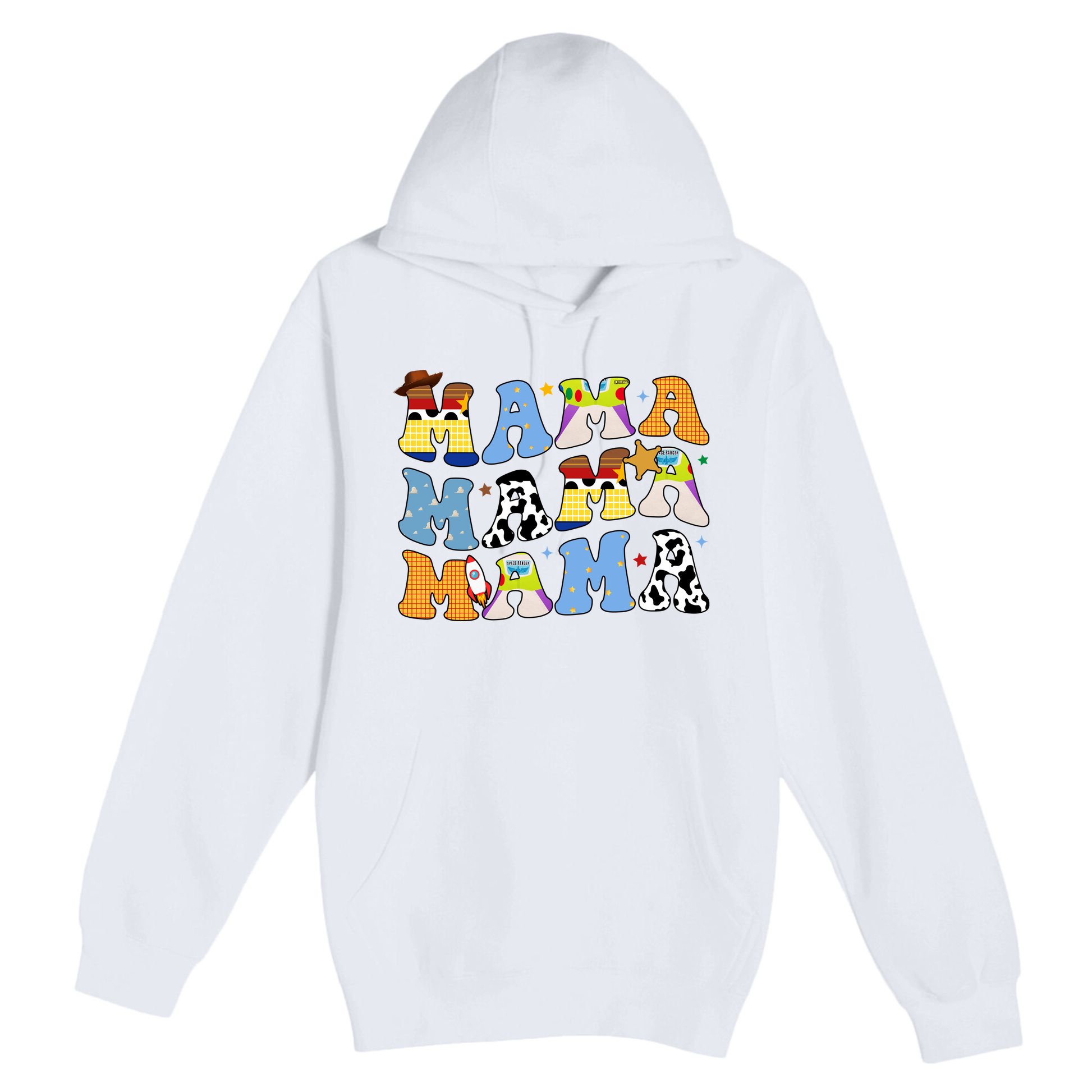 Mama Retro Character Cute Premium Pullover Hoodie