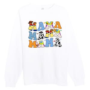 Mama Retro Character Cute Premium Crewneck Sweatshirt