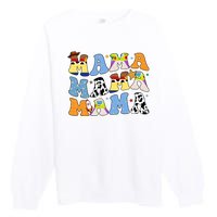 Mama Retro Character Cute Premium Crewneck Sweatshirt