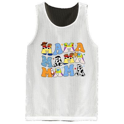 Mama Retro Character Cute Mesh Reversible Basketball Jersey Tank