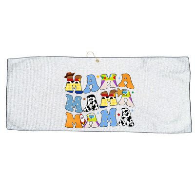 Mama Retro Character Cute Large Microfiber Waffle Golf Towel
